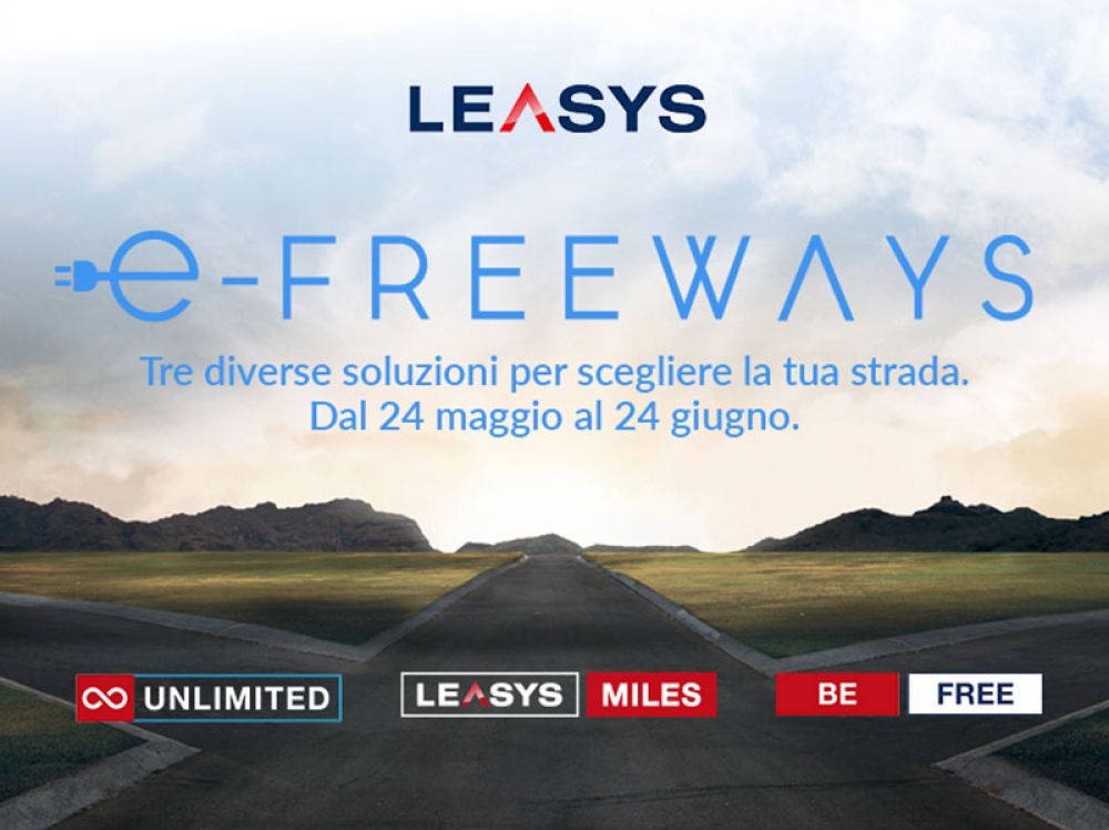 Leasys presenta FREEWAYS: tre offerte promozionali per una mobilità sostenibile senza confini